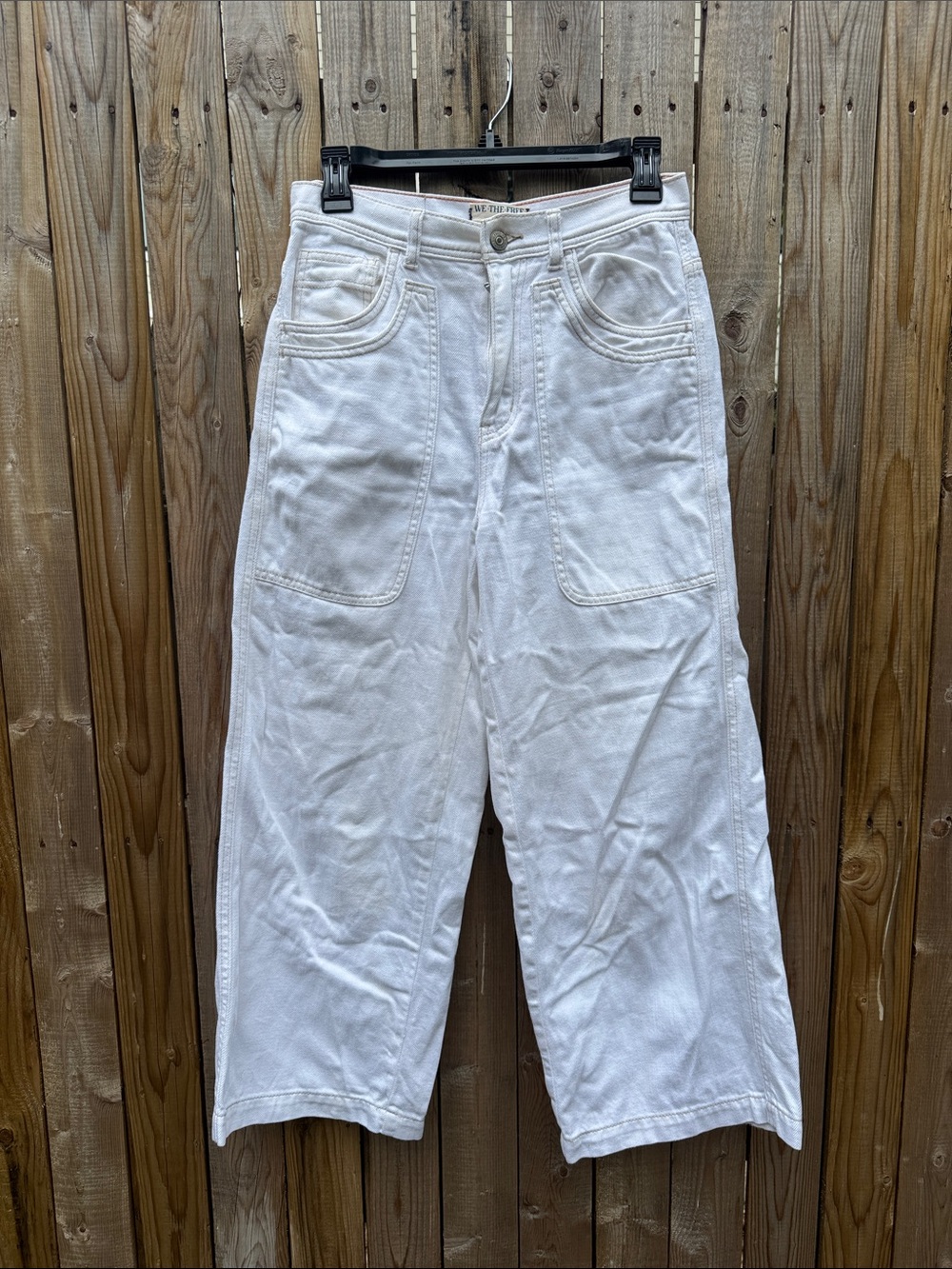 We The Free piper mid rise crop wide leg jeans